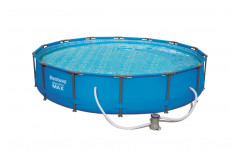 Бассейн каркасный круглый 427 х 84 см +фильтрующий насос (220-240В) 56595